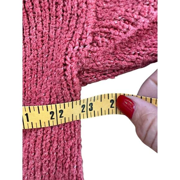 American Eagle Outfitters Red Henley Pullover Sweater Size Medium - Picture 7 of 7